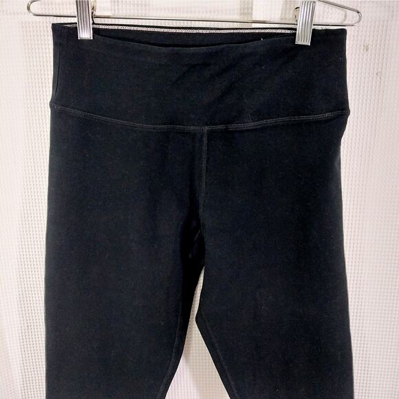 CALVIN KLEIN! SUPER LUXE BLACK & WHITE LOGO LEG, ULTRA STRETCH LEGGINGS! SZ L - Picture 3 of 10